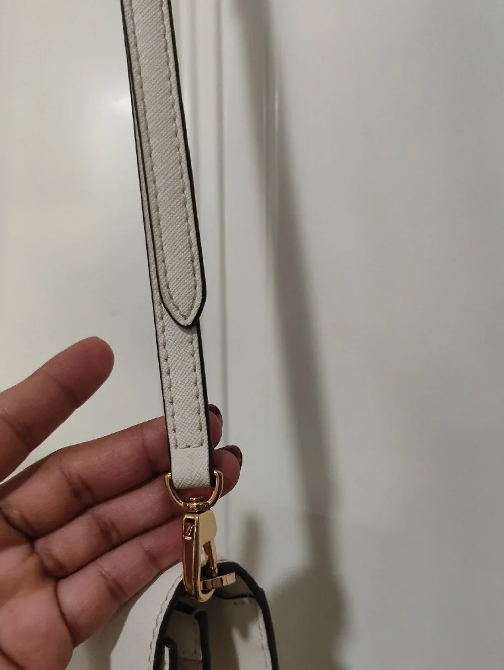 Tory Burch Cream Crossbody Bag with Gold Logo